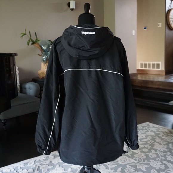Supreme Black Split Anorak Jacket Authentic